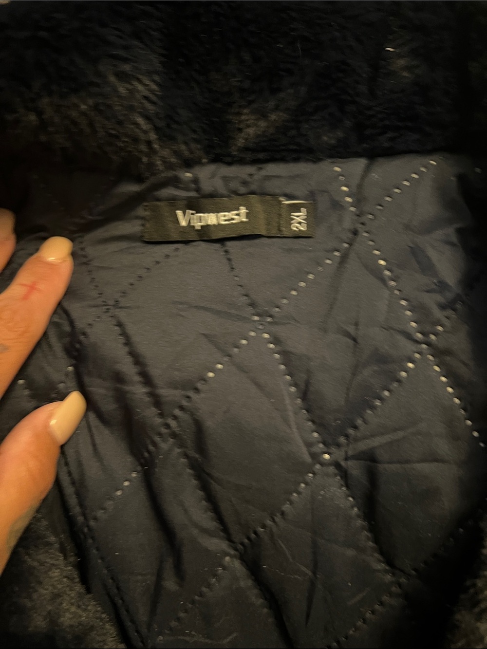 Plush Teddy Jacket in Navy - Cozy Women's Outerwear